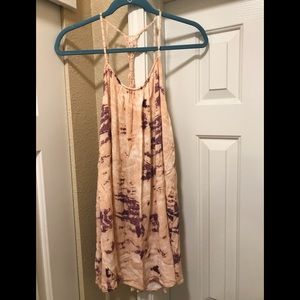 Lani-pink and purple tie dyed summer dress